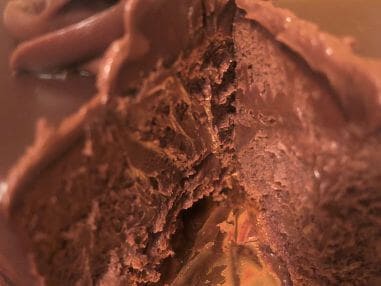 チョコレートムースケーキの内側