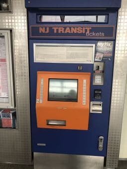 NJ Transit発券機